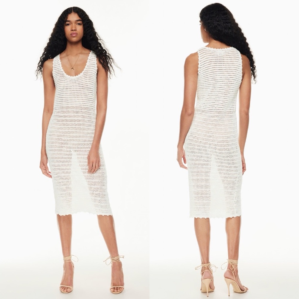 Aritzia Wilfred Ephron Crocheted Midi Dress Size XL